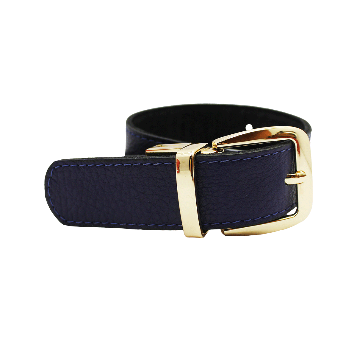 Belt casual monograma doble faz cereza morfo azul Cinturón Mujer